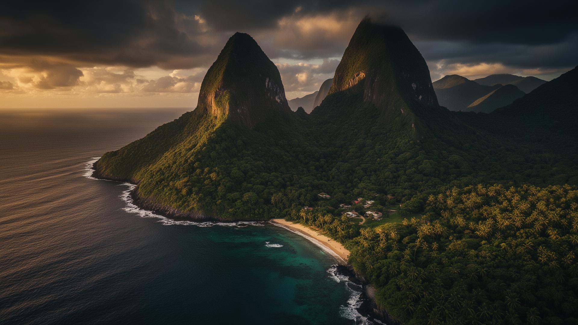 The Pitons of Saint Lucia